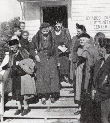 Eleanor Roosevelt visited the schoolhouse.