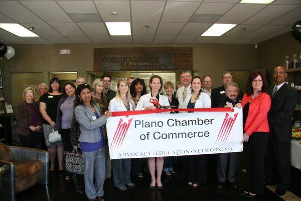 Plano Chamber of Commerce ribbon cutting ceremony.