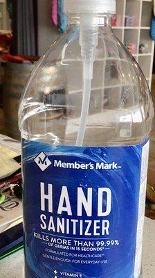 Hand Sanitizer at the register