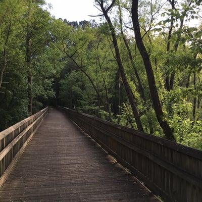 Boardwalk before Rock Quarry Road on Walnut Creek Trail