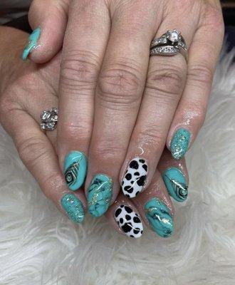 Nail art can be fun! We can go over some designs or I can show you some stamps, or we can add some glitter and sparkles so that you shine.