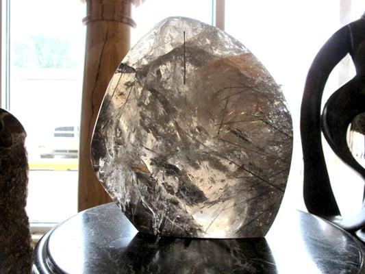 Large polished crystal