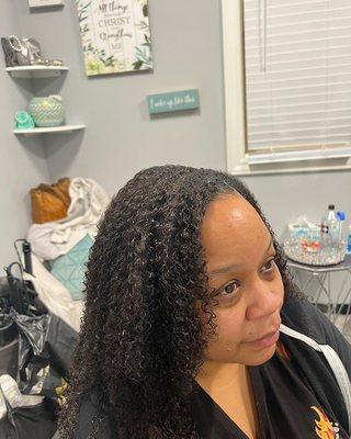 Weave install natural hair