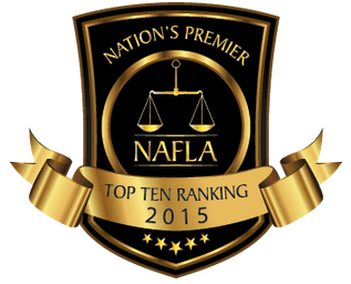 2015 NAFLA Top 10 family law attorney award