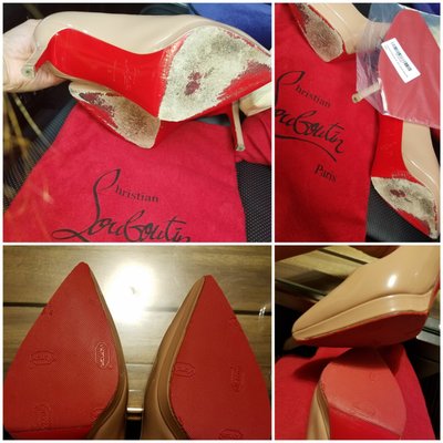 Got Vibram Red Sole Replacements added to my Pigalle Plato Heels. great job done. Read my review