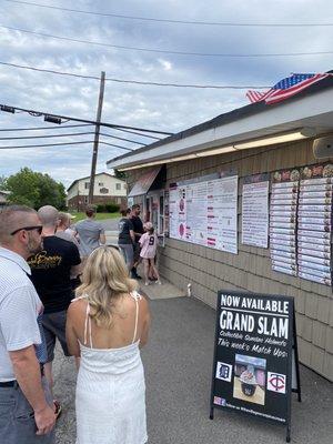 Sunday night line for ice cream