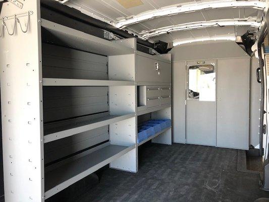 Kargo Master Bulkhead, Van Shelving, Drawer Units, Ford Transit Medium Roof