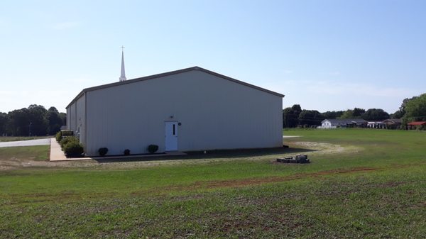 Exit back side church view