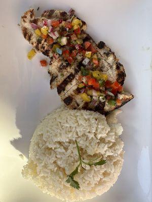 Chicken with white rice