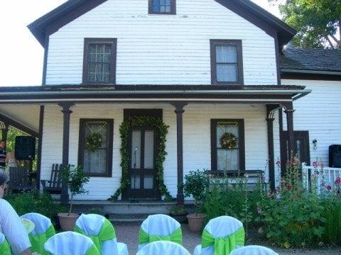 Gibb farmhouse all dressed up for a 2007 wedding