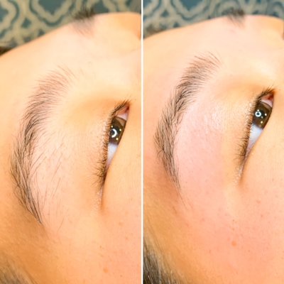 Before & After Eyebrow Shaping