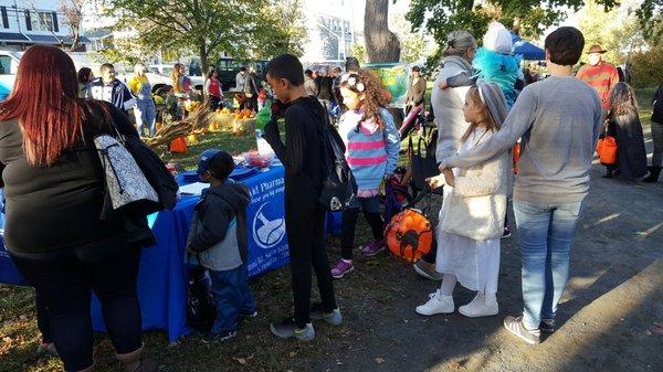 Partening with NYC parks dspartment in a community event