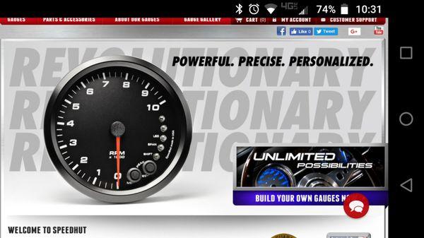 Amazing speedhut custom gauges you design yourself.