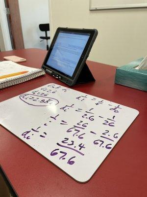 Physics and fractions at the same time is just another Tuesday for our tutoring team