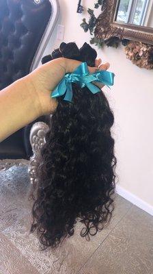 18" Obsidian Curly Bundles