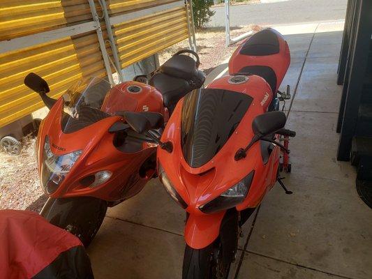 Two of the three bikes I bring to Zimba