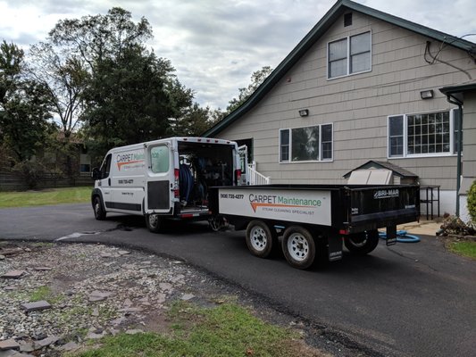 Carpet Maintenance cleaning van