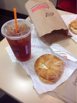 Chicken salad and iced tea