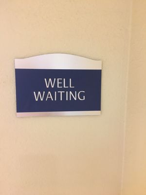 Well wait area