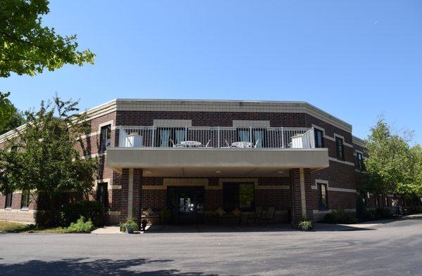 Main Entrance & Resident Balcony