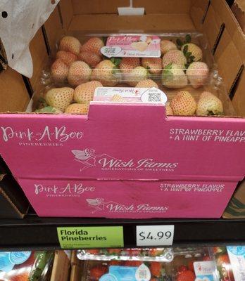 Florida pineberries at Aldi