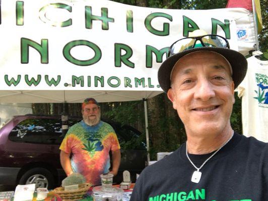 Matthew Abel and Rev. Steve Thompson, current and former Executive Directors of Michigan NORML