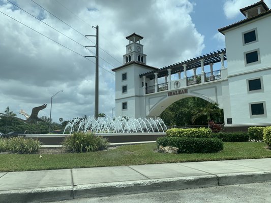 Hialeah entrance plaza