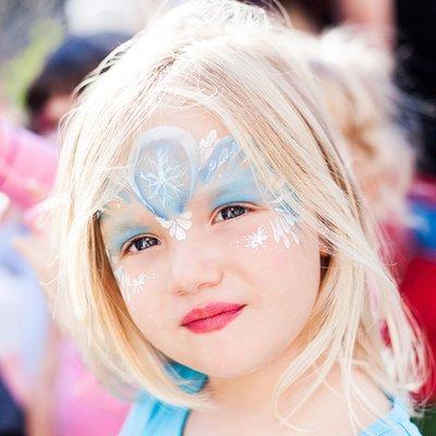 Elsa Face Paint by Bazinga Parties NYC