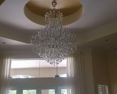 Chandelier cleaning