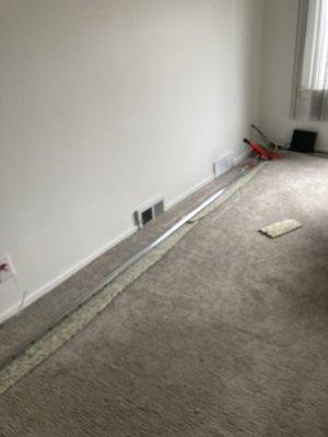 Carpet stretched