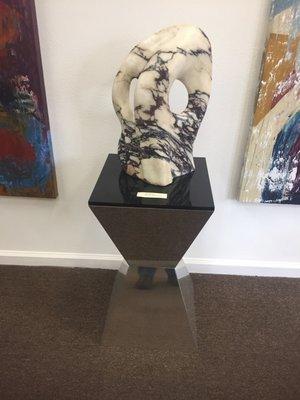 Ron Singerton marble sculpture