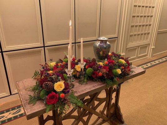 Sympathy - Cremation Urn arrangement