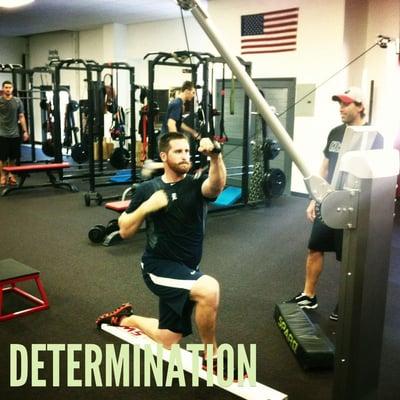 Detroit Tigers pitcher Tyler Stohr training at DeLuca's during his offseason