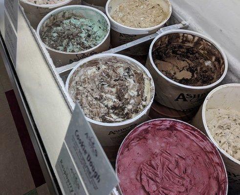 This is some of the ice creams they have there.