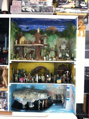 Every vintage figure on display