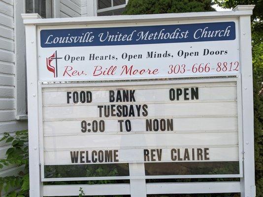 On July 1, 2021 we said farewell to Rev. Bill and welcomed Rev. Claire McNulty-Drewes