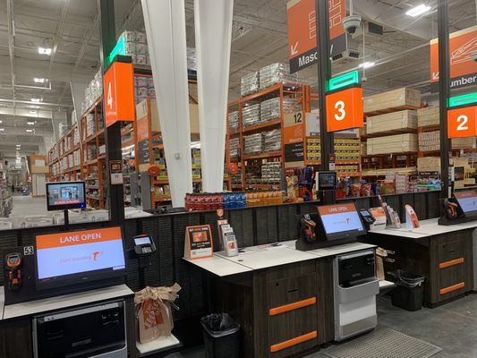 Inside checkout area