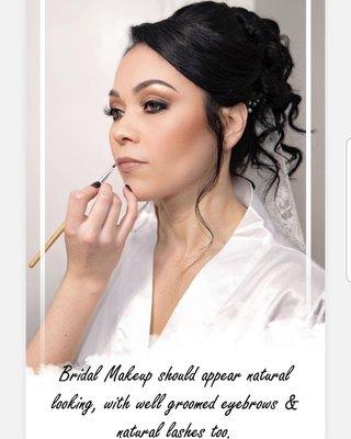 Bride makeup and hair