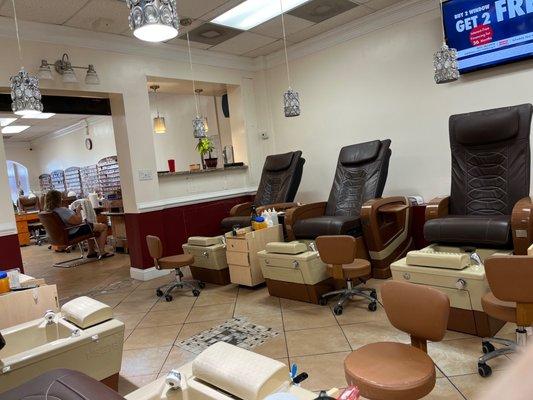 Pedicure area