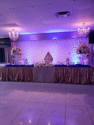 This was our head table. So beautiful.