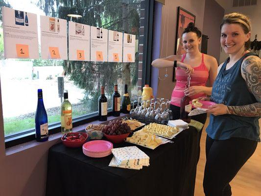 Class and a Glass happy hour barre event