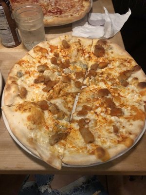 Personal Buffalo chicken pizza