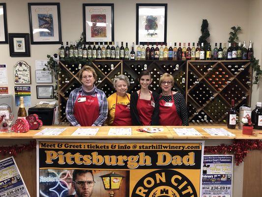 Meet our team here at Starr hill winery located in the Johnstown Walmart!