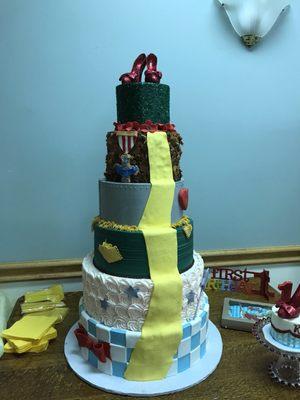 Birthday tiered cake