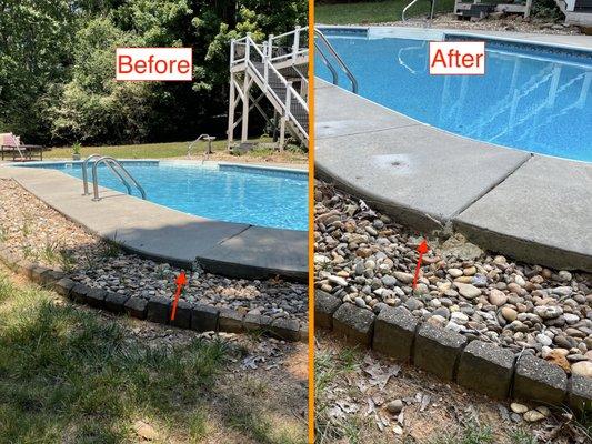 Pool Deck Before/After