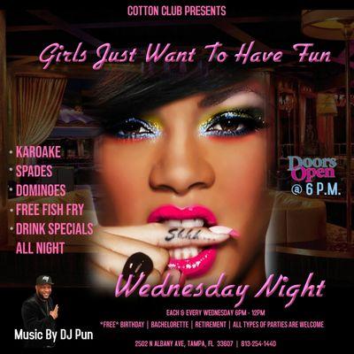 Ladies Night Wednesdays at the Cotton Club!!