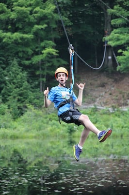 High ropes activities. Including a new zipline.