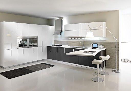 Modern Kitchen Cabinets, High Gloss, Matte and Wood texture cabinet doors and drawer faces custom made