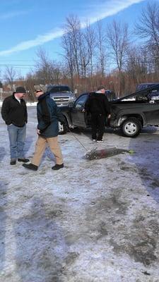 Opening day registration of Sturgeon Spearing season at Payne's Point