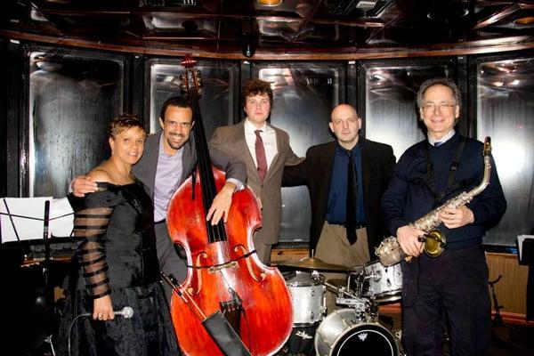 My band on a 4 hour boat gig around Manhattan March 2013 with Antoinette Montague.